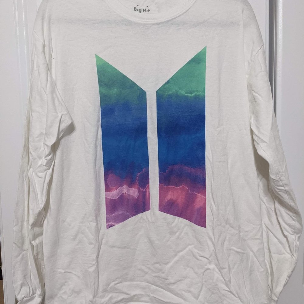 BTS Speak Yourself Tour Long Sleeve White Tee Shirt Purchased at Tour Size Large